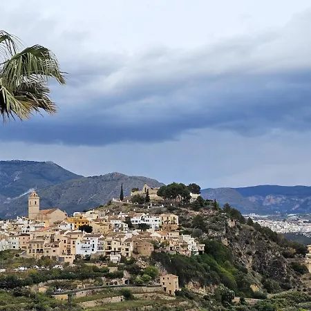 Willa Boho In Polop, Heated Private Pool, Sea & Mountain Views *