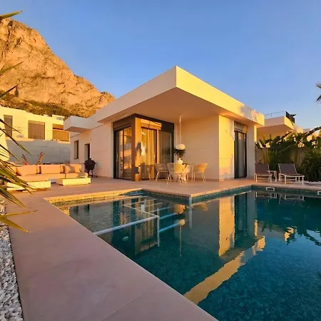 Boho In Polop, Heated Private Pool, Sea & Mountain Views